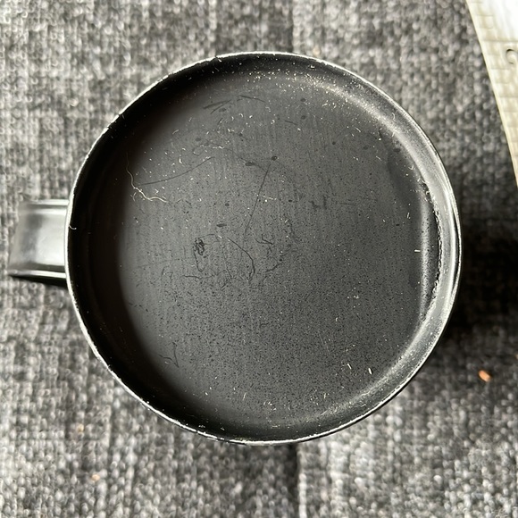 Tole painted small metal pitcher - Picture 4 of 5